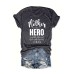 Pattern printed round neck short sleeved shirt