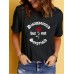 Pattern printed round neck short sleeved shirt