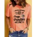 Pattern printed round neck short sleeved shirt