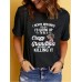 Pattern printed round neck short sleeved shirt