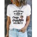 Pattern printed round neck short sleeved shirt