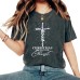 CHRISTMAS Pattern Printed Round Neck Short Sleeve