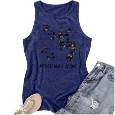 Printed sleeveless top Printed sleeveless top