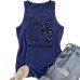 Printed sleeveless top