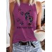 Printed sleeveless top
