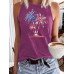 Coconut tree print on vest