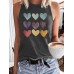 Love printed loose vest