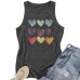 Love printed loose vest