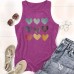 Love printed loose vest
