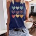 Love printed loose vest