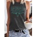 Female vest with cow pattern horizontal stripes