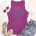 Female vest with cow pattern horizontal stripes
