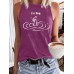 Tank top female I'm FINE print