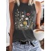 Flower printed sleeveless top
