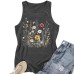 Flower printed sleeveless top