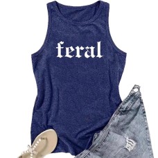 FERAL Printed Loose Tank Top