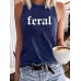 FERAL Printed Loose Tank Top
