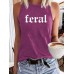 FERAL Printed Loose Tank Top