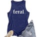 FERAL Printed Loose Tank Top