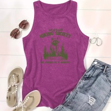 HIKING Pattern Women's Loose Large Tank Top HIKING Pattern Women's Loose Large Tank Top