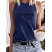 STRONGER printed sleeveless camisole with exposed back STRONGER printed sleeveless camisole with exposed back
