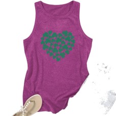 Clover Love Printed Tank Top