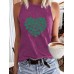 Clover Love Printed Tank Top