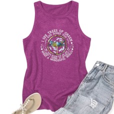 ISEE TREES Printed Women's Tank Top