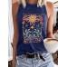 Sun print sleeveless top