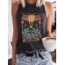Sun print sleeveless top