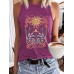 Sun print sleeveless top
