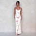 Printed pure desire sleeveless camisole dress for women