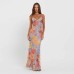 Printed pure desire sleeveless camisole dress for women