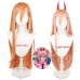 Chainsaw Man/Chainsaw Man Pawa Dali Milk Orange Long Hair COS Anime Wig Headpiece