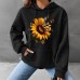 Floral Sunflower Pattern Printed Top