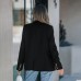 Simple casual commuting suit collar black suit jacket