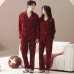 Pajamas Couple Red Men's Set Home Clothes