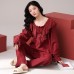 Couple sleepwear long sleeved outerwear set