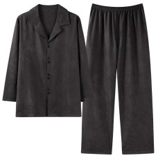 Collar long sleeved home suit set