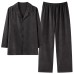 Collar long sleeved home suit set