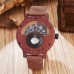 Multifunctional Compass Wooden Watch Outdoor Sport Watch for Men Women Students