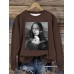 Mona Lisa printed hoodie