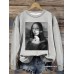 Mona Lisa printed hoodie