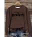 Horse racing pattern printed round neck hoodie