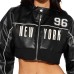 Printed Top Printed Splicing Jacket for Women