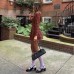 College style slim fit shirt A-line skirt