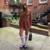 College style slim fit shirt A-line skirt