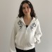 Snake print hooded sweatshirt jacket casual top