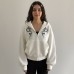 Snake print hooded sweatshirt jacket casual top
