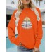Dragonfly printed hoodie for women